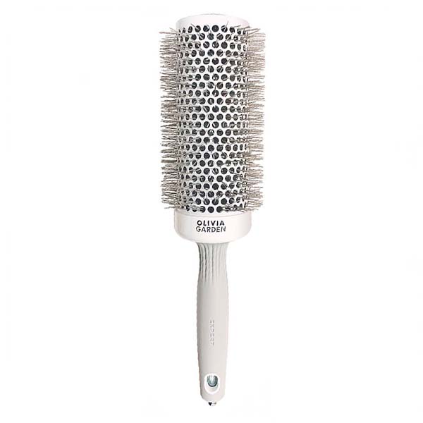 Olivia Garden Expert Blowout Speed Wavy Bristles White & Grey - термобрашинг для волос, 55 мм.