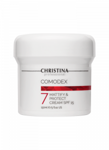 CHRISTINA Comodex Mattify & Protect Cream SPF 15 - матирующий защитный крем SPF 15 (шаг 7), 150 мл.