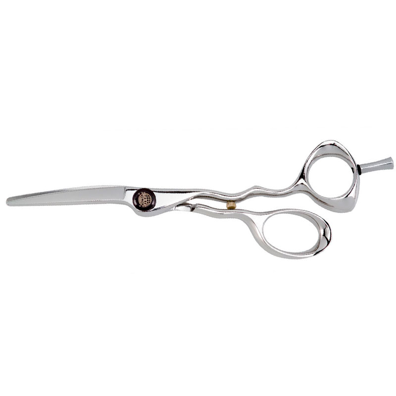 Ножницы "DIAMOND 216"- анатомической формы, скошенные ручки, винт "THIN RAT", с заточкой типа "CONVEX", размер 5.