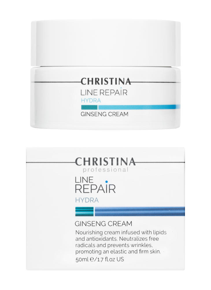 CHRISTINA Line Repair Hydra Ginseng Cream - увлажняющий и питательный крем «Женьшень», 50 мл.