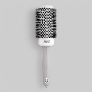 Olivia Garden Expert Blowout Shine White & Grey 45 - термобрашинг для волос серый, 45 мм.