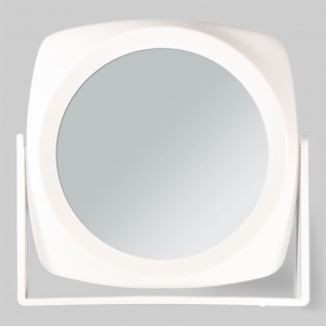 COSMETIC MIRROR, 18X18 CM, WHITE - КОСМЕТИЧЕСКОЕ ЗЕРКАЛО, 18X18 СМ, БЕЛОЕ
