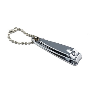 Кусачки для ногтей карманные, с пилочкой, на цепочке, маленькие.