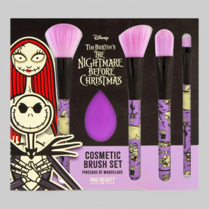 Набор косметических кистей Disney - Nightmare before christmas 4 кисти и 1 спонж (арт. DNBC-FG5221-6)