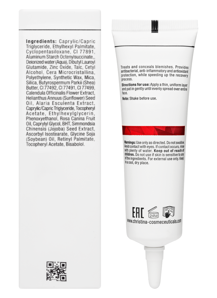 CHRISTINA Comodex Cover & Shield Cream SPF 20 - защитный крем с тоном SPF 20, 30 мл.