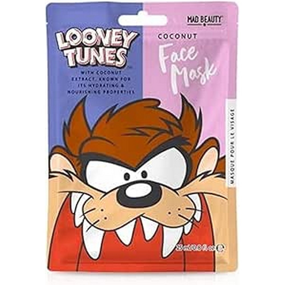 Тканевая маска для лица Looney Tunes - Taz с экстрактом кокоса 25 мл. (арт. WBLT-FG2671-12)
