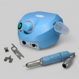 Машинка для маникюра "ESCORT 2 PRO" тип дрели "H200" - до 30000об/мин, реверс, педаль управления включением/выключением, подставка под дрель (голубая)