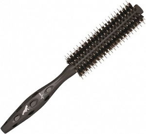 Брашинг для волос "Carbon Tiger Brush", комбинированная щетина, с антистатическим эффектом, с деревянной эргономичной ручкой, 54мм.