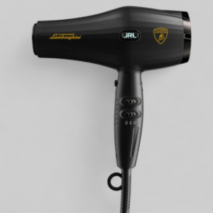 FORTE PRO LITE HAIR DRYER, BLACK-ФЕН ДЛЯ ВОЛОС "JRL FORTE PRO LITE" , ЦВЕТ ЧЕРНЫЙ, 2400W, с улучшенным DC мотором, с логотипом LAMBORGHINI, с функцией ионизации, LED индикатор, 2 режима температуры и скорости)