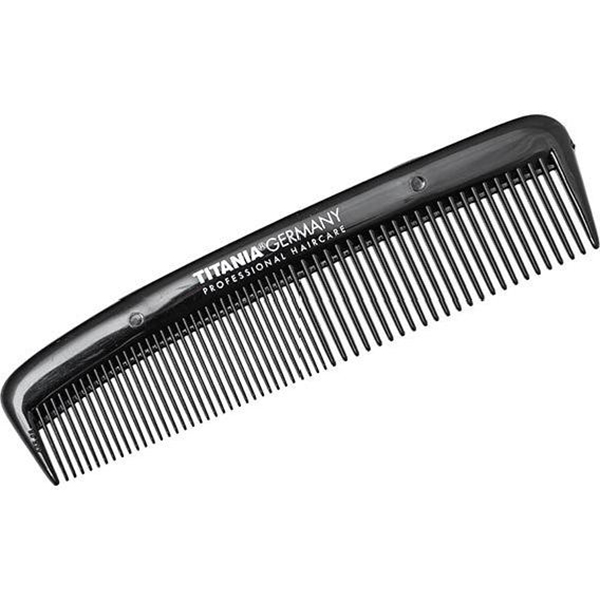 Расческа карманная, длина 12,5cм. (черная)