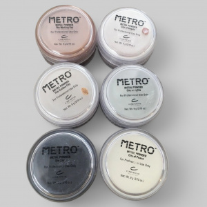 METRO Powder the Melting Pot -  Пудра акриловая металлическо-коричневого цвета с золотым отливом, 4.5 гр