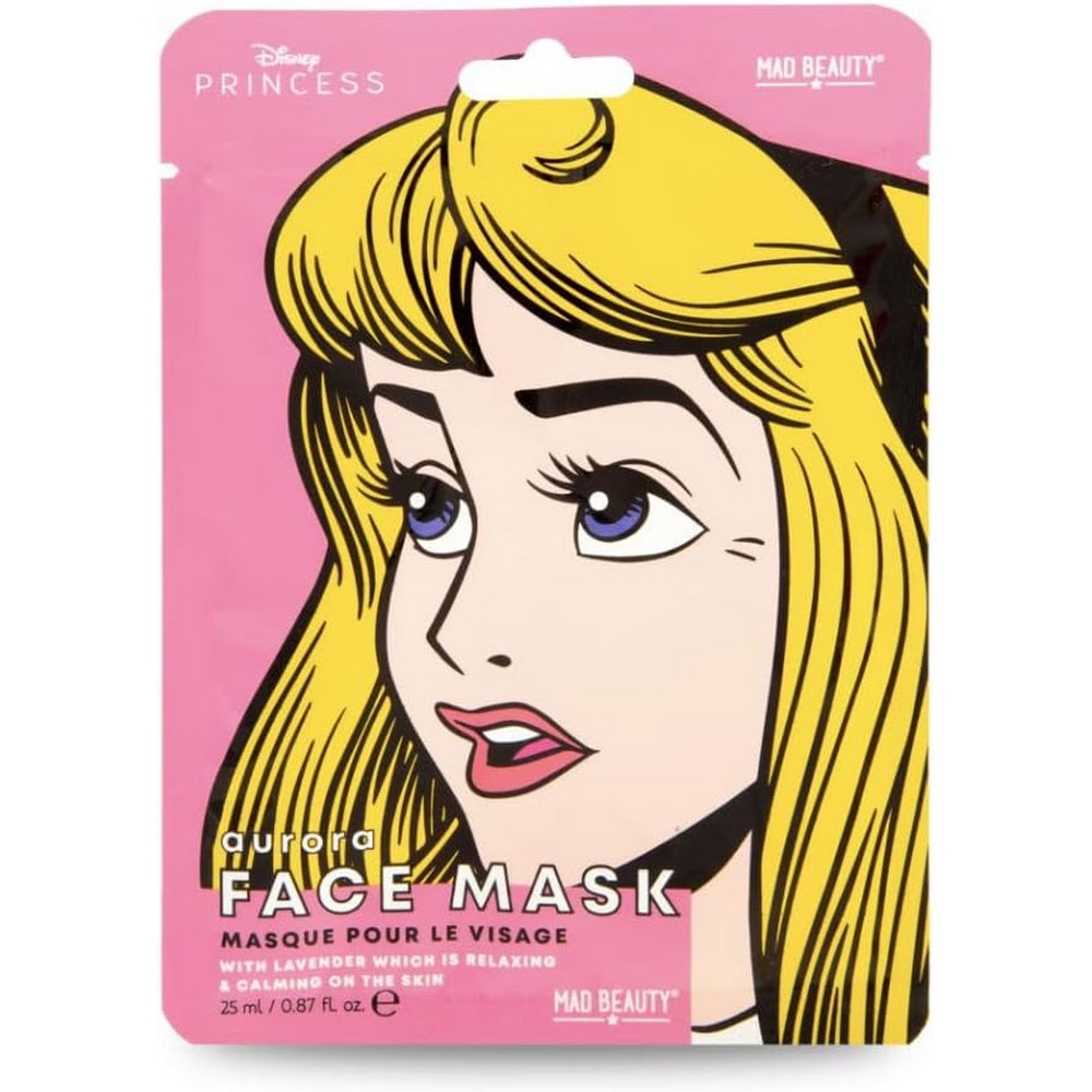 Тканевая маска для лица Disney - Aurora с лавандой расслабляющая и успокаивающая 25 мл. (арт. DPPFM-AU12)