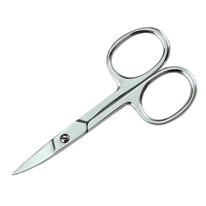 Ножницы для ногтей, с широким изогнутым полотном, размер 3,5.