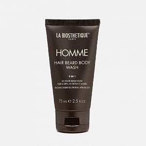 La Biosthetique Homme Hair Beard Body Wash - освежающий гель для тела, волос и бороды, 75 мл.