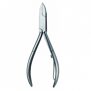Щипцы угловые для вросшего ногтя с закругленными полотнами, серия "HLC", размер 11см.