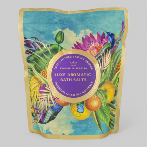 Скраб для тела EMPIRE AUSTRALIA с маслами цветка лотоса и сладкого апельсина, коллекция "SAPPHIRE COAST", 500gm