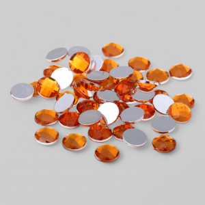 Стразы круглые, цвет "оранжевый", 1440 шт., диам.1,75 мм