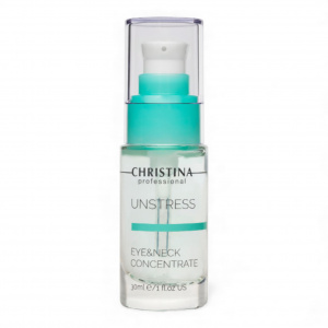 CHRISTINA Unstress Eye & Neck Concentrate - сыворотка для глаз и шеи увлажняющая, 30 мл.