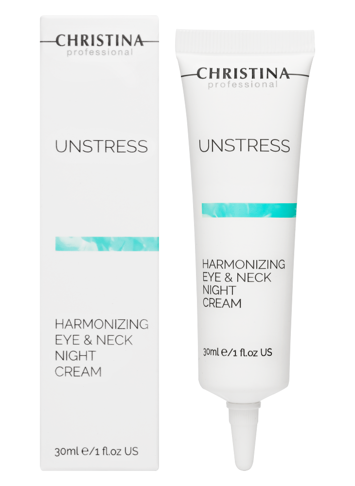 CHRISTINA Unstress Harmonizing Eye & Neck Night Cream - гармонизирующий ночной крем для кожи вокруг глаз и шеи, 30 мл. УЦЕНКА
