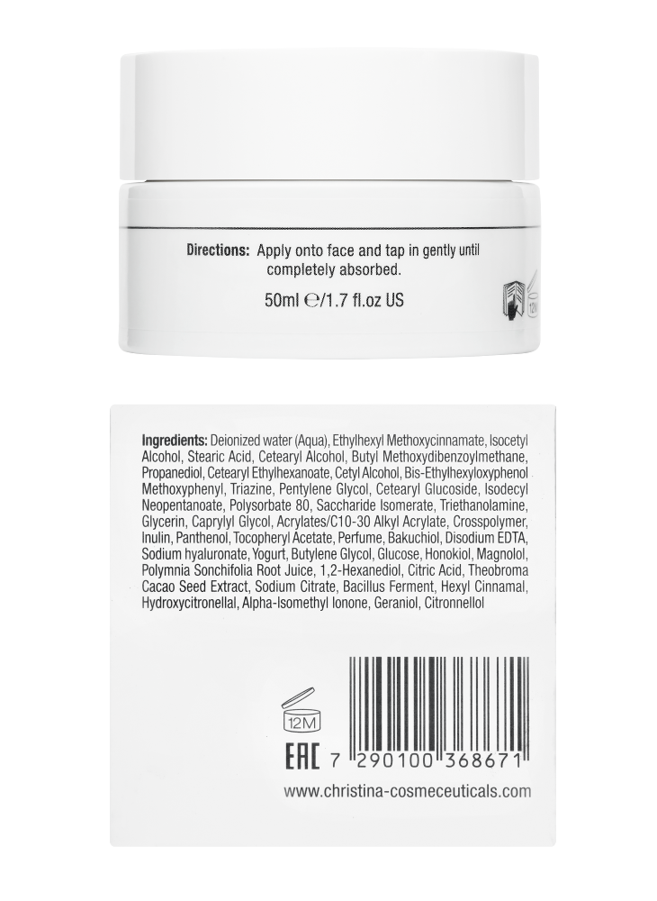 CHRISTINA Line Repair Nutrient Bakuchiol Day Cream SPF 15 - дневной крем с бакучиолом SPF 15, 50 мл.