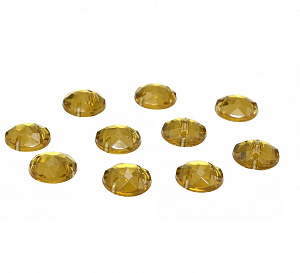 Стразы круглые гладкие, цвет "оливковый", 1440 шт., диам.1,5 мм