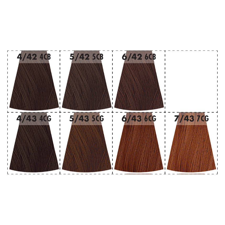 La Biosthetique Tint & Tone Advanced 4/42 - краска для волос, цвет "средне-коричневый медно-бежевый", 90 мл.