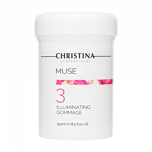 ГОММАЖ  ДЛЯ ЛИЦА MUSE 3 STEP ILLUMINATING GOMMAGE С ЭКСТРАКТОМ РОЗЫ 250 МЛ 