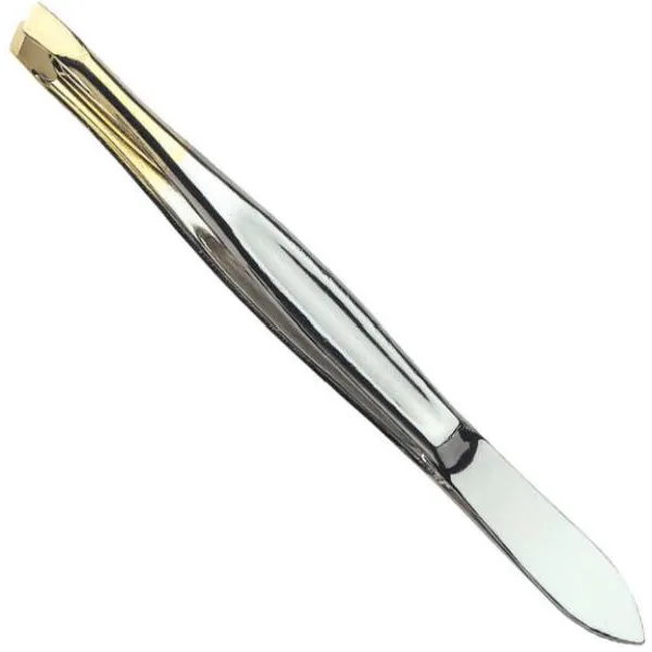 ПИНЦЕТ КОСМЕТОЛОГИЧЕСКИЙ - TWEEZERS - GILDED TIP