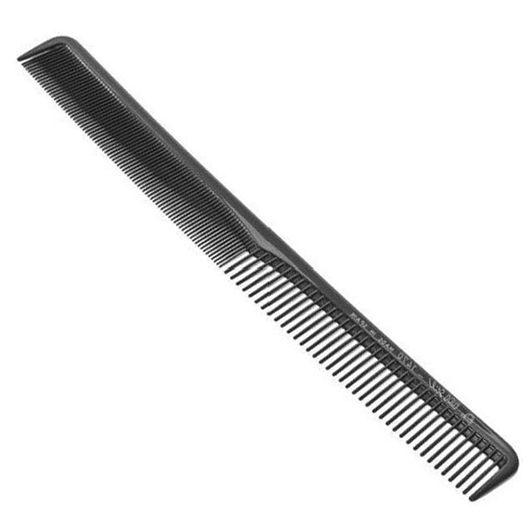 Расчёска "ES-1470", комбинированная длинная для мужских стрижек, нейлон.