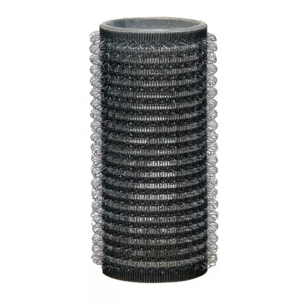 BUR-CURLER, APPROX. 25 MM Ø, TRAFFIC GREY, 4 PCS. - БИГУДИ НА ЛИПУЧКАХ, ДИАМЕТР 25 ММ, СЕРОГО ЦВЕТА