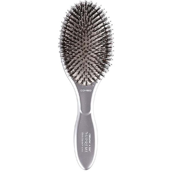 Olivia Garden Ceramic + Ion Supreme Combo - массажная щетка серая, 20 см.