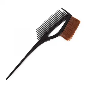 TINT COMB&BRUSH BLACK- КИСТЬ-РАСЧЕСКА ДЛЯ ОКРАШИВ., С ХЗВОСТ., ЦВЕТ ЧЕРНЫЙ, ДЛИНА 230 ММ.