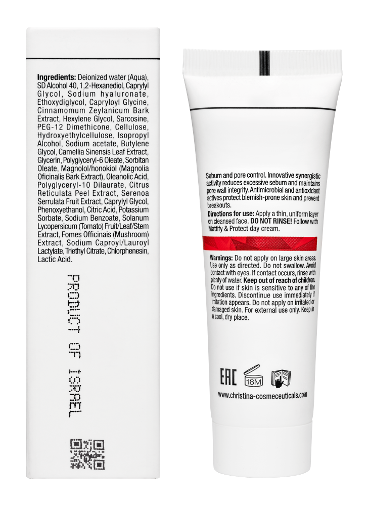 CHRISTINA Comodex Control & Regulate Day Treatment - дневная регулирующая сыворотка-контроль, 50 мл.