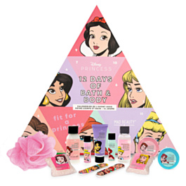 POP PRINCESS 12 DAY ADVENT - Подарочный набор Princess (гель для душа, лосьон для тела, спонж для те