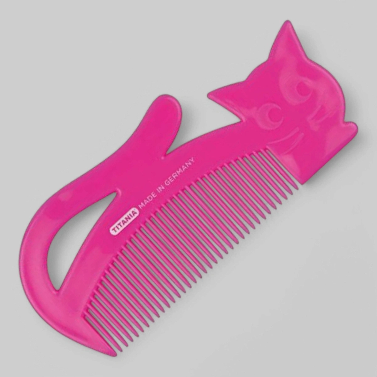 Расческа детская в форме котенка, длина 15см. (ассорти)