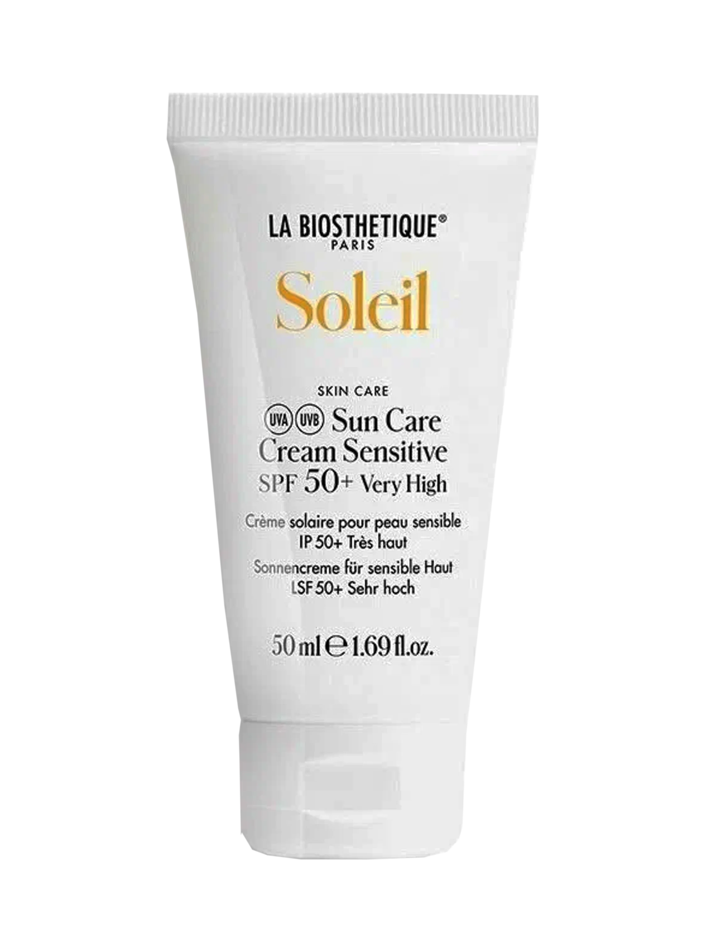 SUN CARE CREAM SENSITIVE SPF 50+ - СОЛНЦЕЗАЩИТНЫЙ КРЕМ ДЛЯ ЧУВСТВИТЕЛЬНОЙ КОЖИ