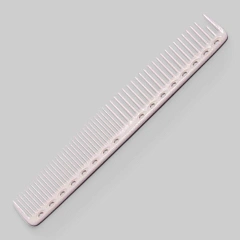 Расческа для стрижки, комбинированная, пластиковая, длина 215мм, белая.