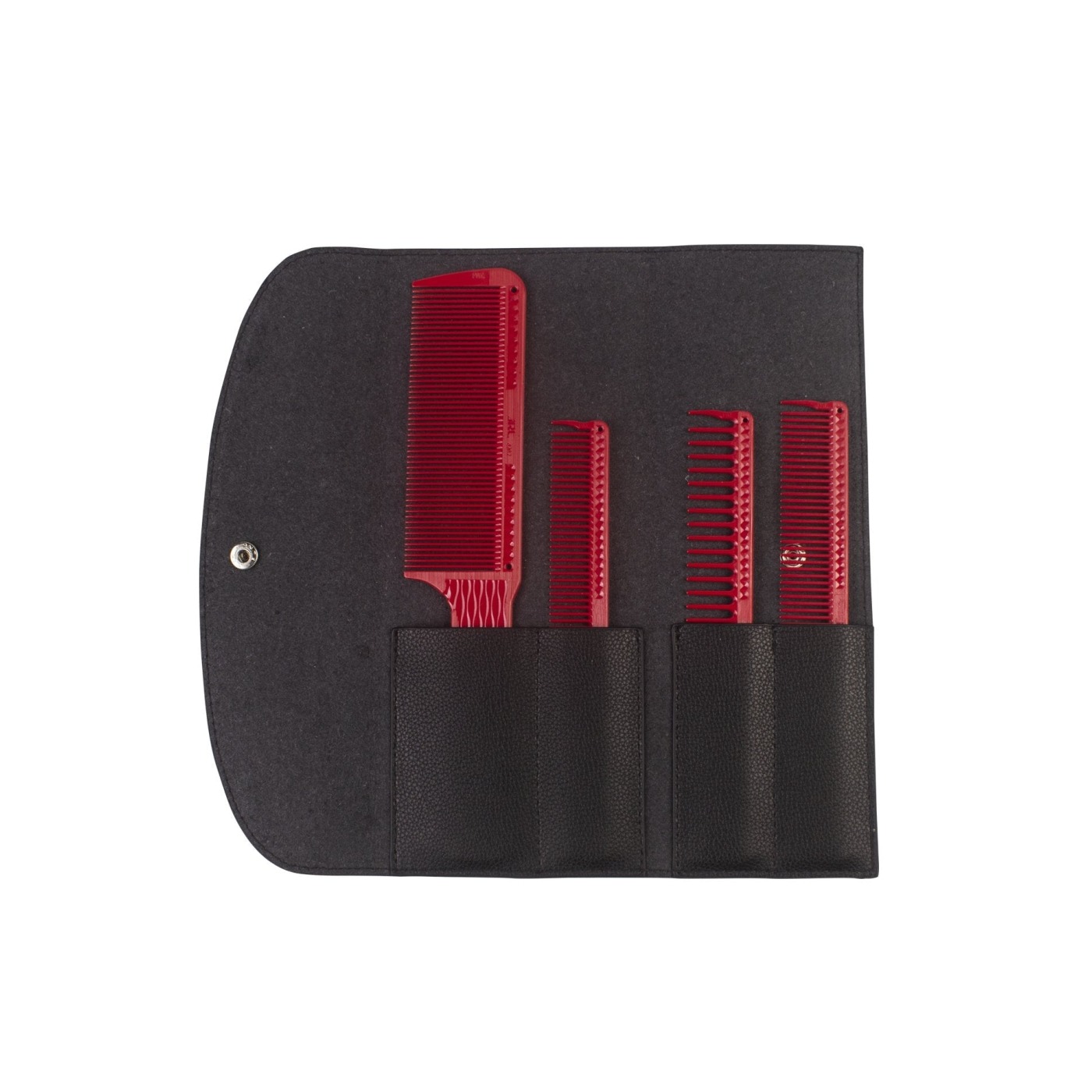 JRL BARBER COMB SET, RED - НАБОР ПРОФЕССИОНАЛЬНЫХ  РАСЧЕСОК,ЦВЕТ КРАСНЫЙ