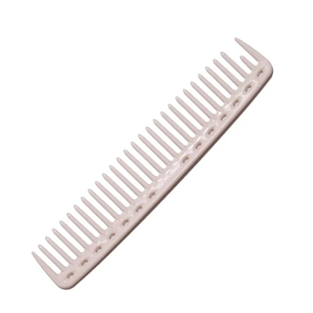 SHAMPOO & TINTING COMB WHITE - Расческа для окрашивания, с редкими зубьями, карбоновая, с антистатич