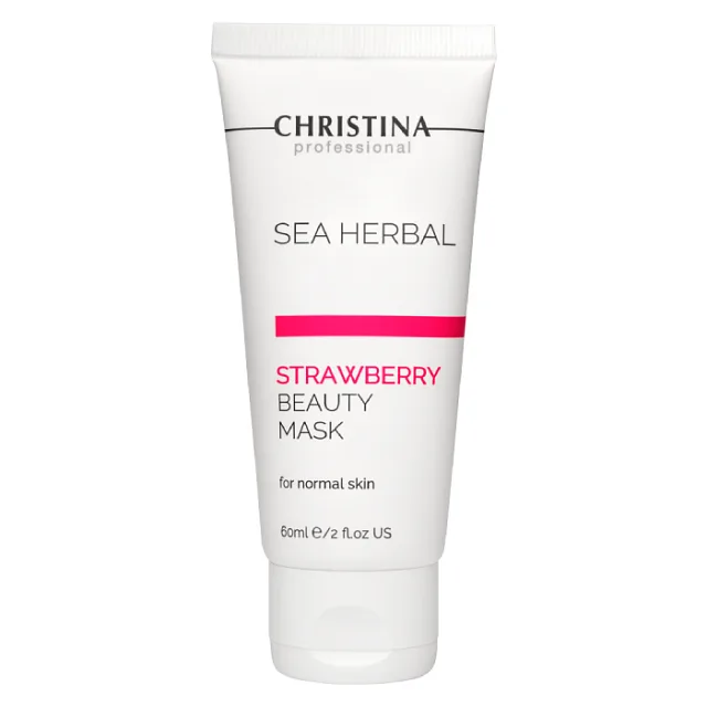 SEA HERBAL BEAUTY MASK STRAWBERRY-КЛУБНИЧНАЯ МАСКА КРАСОТЫ ДЛЯ НОРМАЛЬНОЙ КОЖИ ЛИЦА