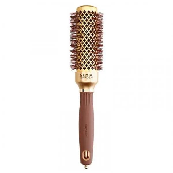 EXPERT BLOWOUT SHINE Wavy Bristles Gold&Brown 35-ТЕРМОБРАШИНГ  EXPERT BLOWOUT SHINE WAVY BRISTLES GO