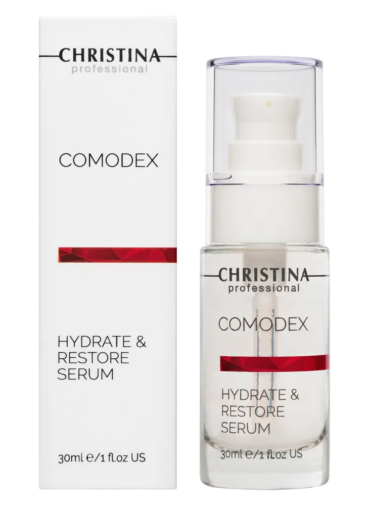 COMODEX HYDRATE&RESTORE SERUM -УВЛАЖНЯЮЩАЯ И ВОССТАНАВЛИВАЮЩАЯ СЫВОРОТКА ДЛЯ ЛИЦА, ЛИНИЯ COMODEX