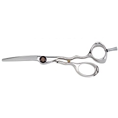 Ножницы "DIAMOND 216"- анатомической формы, скошенные ручки, винт "THIN RAT", с заточкой типа "CONVEX", размер 5.