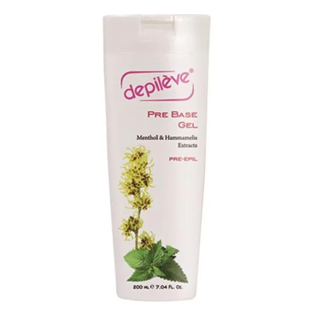 DEPILEVE PREBASE 200ML - Гель с камфорой и экстрактом орешника,для подготовки кожи перед депиляцией