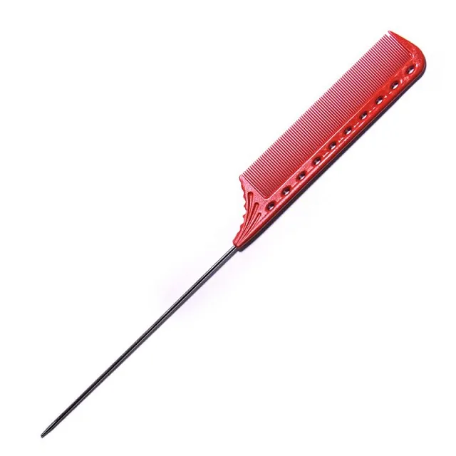 TAIL COMB METAL TAIL RED - РАСЧЁСКА ДЛЯ ОКРАШИВАНИЯ С УДЛИНЁННЫМ МЕЛАЛЛИЧ.ХВОСТИКОМ,250 ММ.