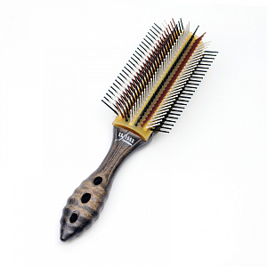 WOOD DRAGON AIR STYLER 9 ROWS - Расческа-брашинг "Wood Dragon Air Lighter Hair Brush", нейлоновая ще