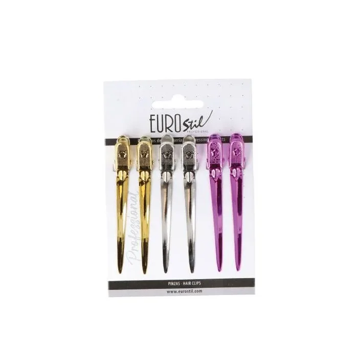 CARD 6 COLOR CURVED HAIR PINS - ШПИЛЬКИ ДЛЯ ВОЛОС