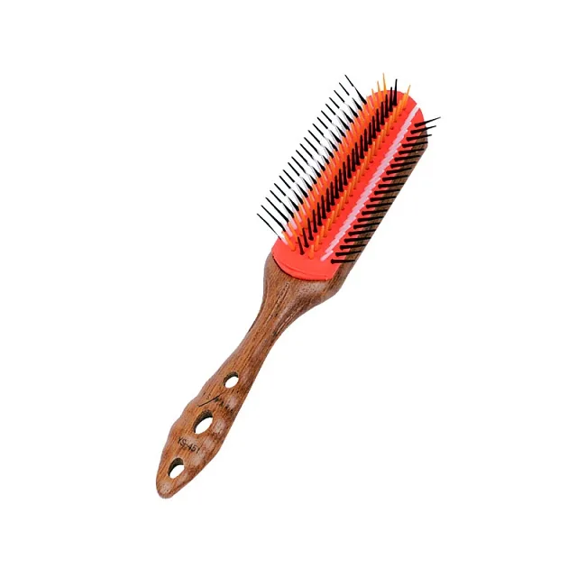 PRO WOOD STYLER 7 ROWS - ЩЕТКА ДЛЯ ВОЛОС "Pro Wood Styler", НЕЙЛОНОВ.ЩЕТИНА, 7 РЯДОВ, С ДЕРЕВ.РУЧКОЙ