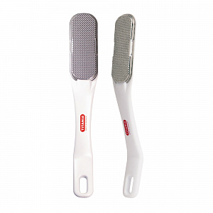 CALLOUS REDUCER,STAINLESS - Терка для ног с изогнутой ручкой, металлическая мягкая