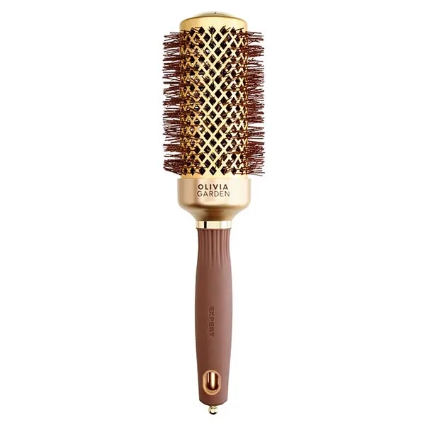 EXPERT BLOWOUT SHINE Wavy Bristles Gold&Brown 45-ТЕРМОБРАШИНГ  EXPERT BLOWOUT SHINE WAVY BRISTLES GO